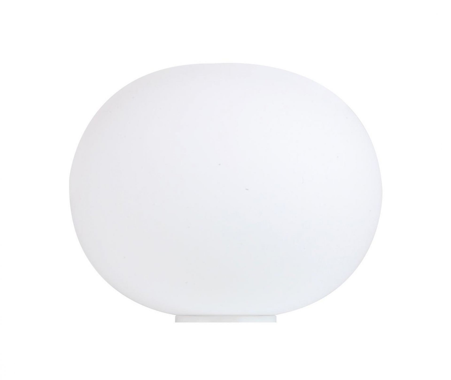 Weiße Glo Ball Tischleuchte von Flos: Moderne Kugel Leuchte für Wohnraum und Schlafzimmer.